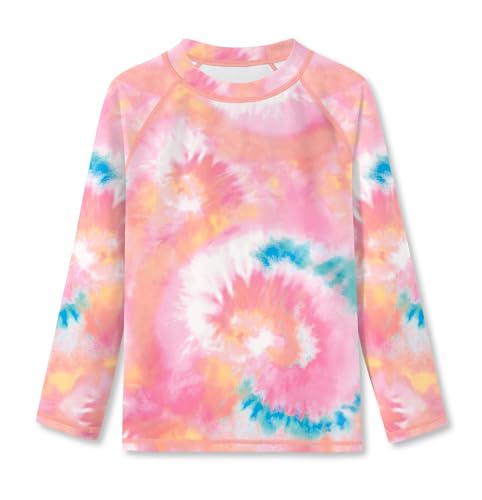 Image of BesserBay Girls Rash Guard UPF 50+ Raglan Sleeve Quick Dry Swim Shirt 4-12 Years