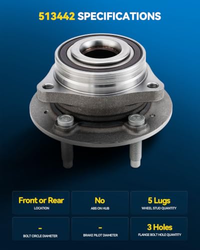 Image of PHILTOP 513442 x1 Front /Rear Wheel Bearing Hub Assembly for Saturn Vue