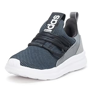 adidas Unisex-Kids Lite Racer Adapt 7.0 Sportswear,Black/White/Grey,1.5,Little Kid