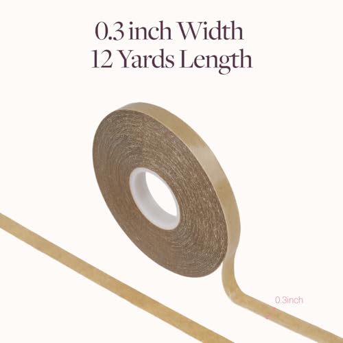 Image of GOO GOO Replacement Tape for Hair Extensions, Double Sided Tape Roll for Tape in Hair Extensions, 0.3inch * 12 Yards, Strong Hold Adhesive for Seamless Reapplication