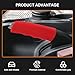 RGOAANC Car Handbrake Cover, Brake Handle Cover, Waved Shaped Parking Brake Lever Decorative Protector, Anti-Slip Silicone Auto Hand Brake Comfortable Handle Grip Cover Universal for Car Truck SUV