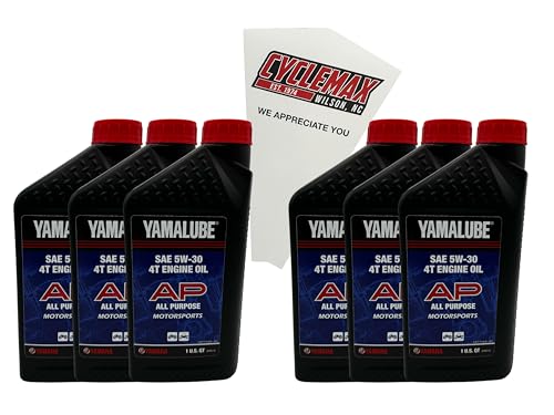 Aceite motor 05W-30 Cyclemax Six Pack 6 cuartos con embudo