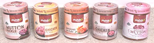 Image of MAHIKA FOODS Andhra Style Homemade Fresh Chicken Pickle 1 Kg, Murgh Achar Authentic Taste of Tradition, Spicy, with No Added Preservatives (Pack of 1)