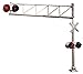 Walthers SceneMaster HO Scale Post-1960s Single-Lane Cantilever Grade Crossing Signal