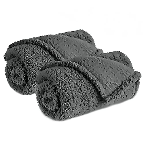 CIYODO Elevate Your Pet's Comfort 2pcs Soft Pet Blanket Plush Dog Cat Mat Breathable and Easy Wash