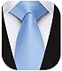 Enlision Krawatte Hellblau Schmal Seide Krawatten für Herren Einfarbig Schlips Blau Hochzeit Party Krawatte 4cm Formelle Elegante Business