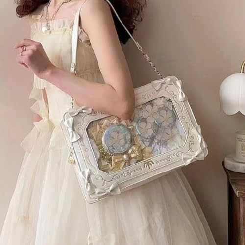 Itabag sac transparent blanc idée cadeau mode Harajuku originale
