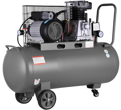 Compresor de aire profesional con certificado CE por correa, 200 litros 3 CV 8 Bares