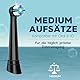 12 Stück Aufsteckbürsten Kompatibel mit Oral B IO 2/3/4/5/6/7/8/9/10, IO Zahnbürste Aufsätze Kompatibel mit Oral B Series Zahnbürste Elektrische (Schwarz/Weiß)