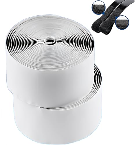 Image of YL-1【2Inch X 16 Feet】 Adhesive Hook and Loop Tape Roll Heavy Duty -Industrial Strength Self Adhesive,Sticky Strips Fastener, Indoor /Outdoor,Couch Cushions /Furniture (Black (4Inch X 16Feet))