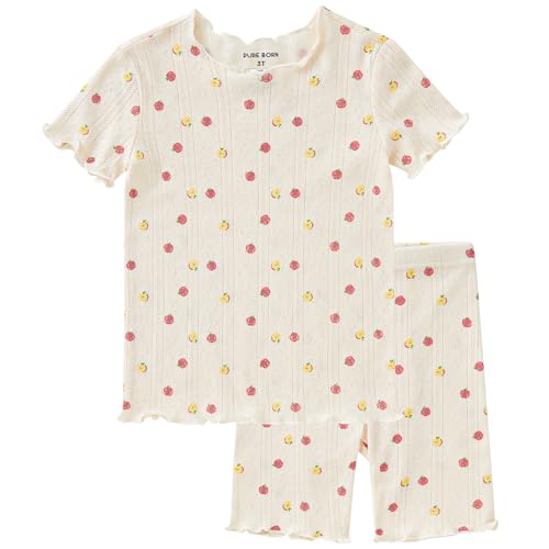 Image of pureborn Baby Pajamas Set Toddler Snug Fit Cotton Sleepwear 2pcs 12M-7Y
