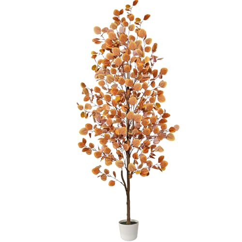 Luiywan Artificial Eucalyptus Tree, Fall Tree for Outdoor Indoor Porch