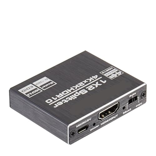 4K 1x4 2.0 �X�v���b�^�[ HDR 1x2 HDCP 1080P �X�C�b�`���[ PS4 TV�p(1x2 HDMI Splitter)