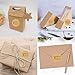 500 Pcs Handmade with Love Stickers Roll, 1Inch Self-Adhesive Brown Kraft Seal Labels Tags for Baking Packaging,Canning Bottles,Storage Bins,Party Gift Wrap Bag (Style 1)
