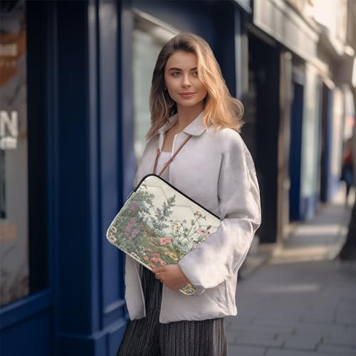 Funda para laptop 13-14 pulgadas impermeable con diseño floral miniatura 7