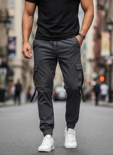 Image of Mack Jonney Men's Solid Joggers | Solid Design | Regular Fit | Casual & Athleisure Wear |Pack of 1-MMJ-79
