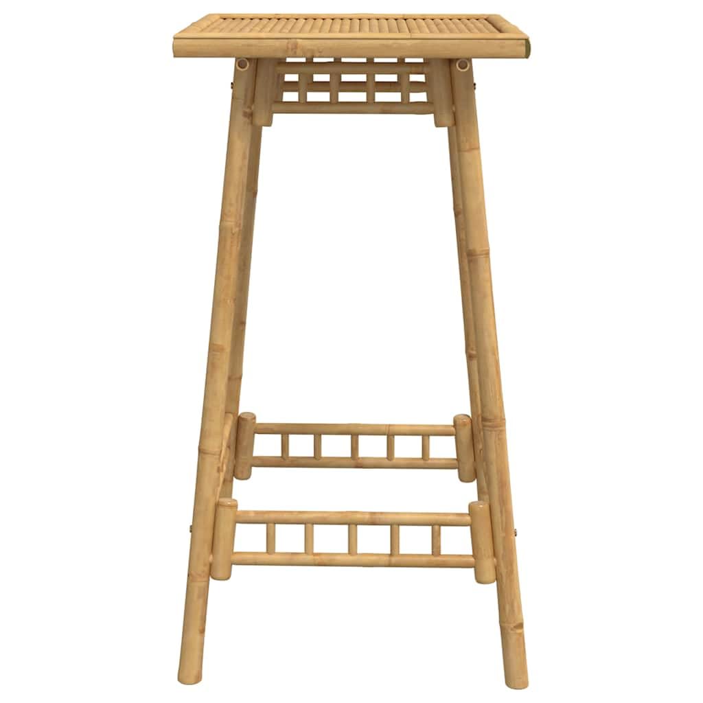 vidaXL Garten-Bartisch Quadratisch 55x55x100 cm Bambus, Gartenbartisch, Outdoorstehtisch, Gartenbar