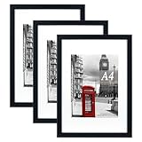 Photo Gallery scholar tree cornice nera a4 con supporto, set di 3 - autoportante e montabile a parete per poster e certificati Photo Gallery scholar tree cornice nera a4 con supporto, set di 3 - autoportante e montabile a parete per poster e certificati