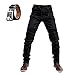Produktbild WWYL Motorradhose Für Herren,Herren-Schutzjeans, Sportliche Motorrad Hose Mit Protektoren Motorradhose, Motorradhose Mit 4 Schutzausrüstung Und Gürtel (Schwarz,XS)
