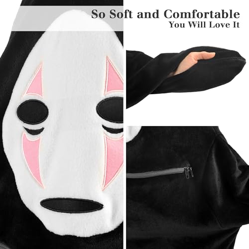 juju No Face Adult Onesie Pajamas for Women & Men - Ghostface Costume Onsie Mens Onesie - Onesie Adult Plus Size Onesie4