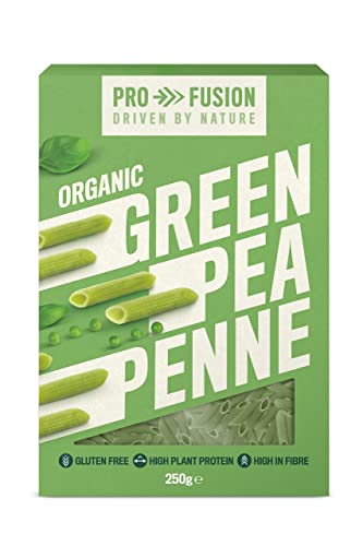 Profusion Organic Green Pea Penne Pasta - High in Plant-Based Protein & Fibre - Grain Free, Gluten Free, GMO Free - Suitable for Vegan & Paleo Diets