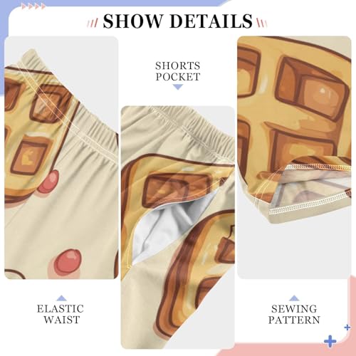 ZZXXB Cookies Print Boys Long Pants Soft Trousers Elastic Waist Kids Lounge Bottoms with Pockets S-XL4