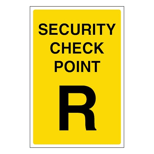 Point de contrôle de sécurité 300x450mm en plastique rigide 2mm pour signalisation