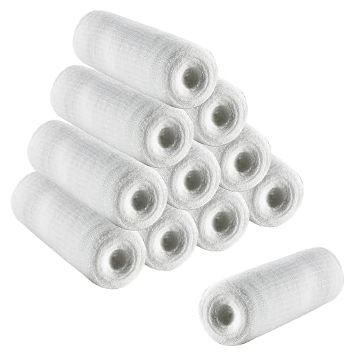 Rollos de vendaje de gasa de 2.4 pulgadas x 4.4 yardas, 12 rollos para soporte de vendaje de heridas