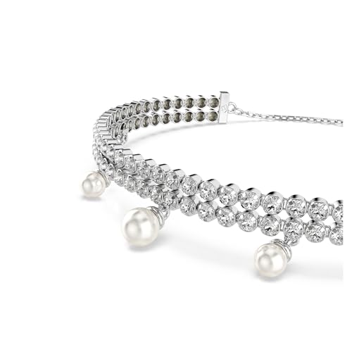Swarovski Ariana Grande x Crystal and Pearl Soft Bracelet in Rhodium Finish - Part of the Ariana Grande x Capsule Collection4