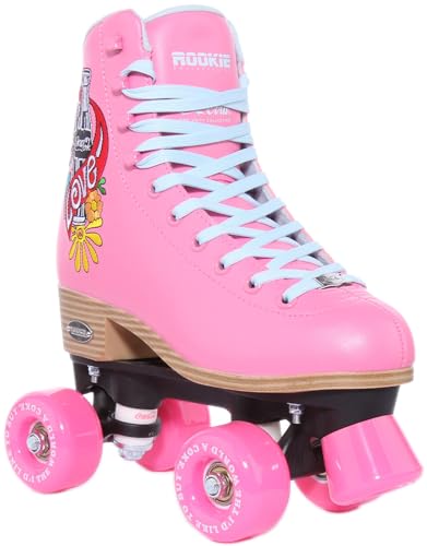Rookie Rollerskates Roller Skates, Youth Unisex, Pink, 37