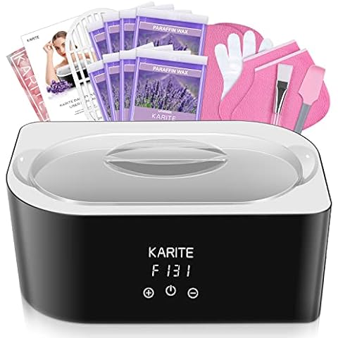 Paraffin Wax Machine for Hand and Feet - Karite Paraffin Wax Bath 4000ml Paraffin Wax Warmer Moisturizing Kit Auto-time and Keep Warm Paraffin Hand Wax Machine Cover