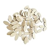 BEBEMOKO 200 Piezas de de Madera Ovaladas para Manualidades Decoración de Boda Adornos de Madera Accesorios de Fotografía Diy Cumpleaños Navidad