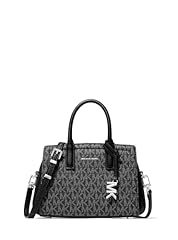 Silver-tone Hardware/Signature Coated Twill/Black