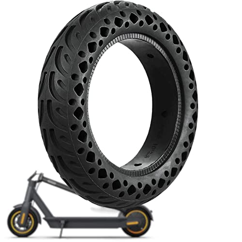 GLDYTIMES 10 Inch Tire 10x2.5 Plosion-Proof Honeycomb Solid Tire Anti-Skid Tire Compatible for Segway Ninebot Max G30P G30LP Electric Scooter and other