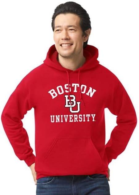 Barnesmith Boston University Terriers Hooded Sweatshirt, Heritage, Red, Large