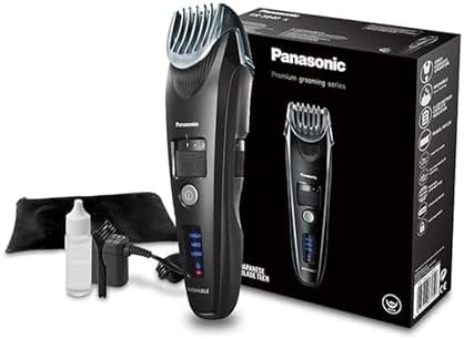 Panasonic ER-SB40-K803 Bartschneider für Männer, tragbarer, wasserdichter Haarschneider, 20 Längen, fortschrittliche Klingen, Kammaufsatz, kabellos & kabelgebunden, LED-Akkuanzeige