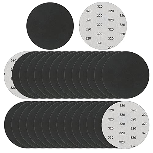 320 Grit 5 Inch Sanding Discs, VIBRATITE 70 Pieces Hook and Loop Wet Dry Sandpaper Round Sand Paper Pads for Orbital Sander Grinding Polishing Finishing