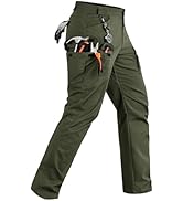 TACVASEN Mens Hiking Pants Waterproof Ripstop Lightweight Breathable Stretch Work Tactical Outdoo...