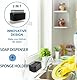 Collazoey Kitchen Washing Up Liquid Dispenser, 2 in 1 Soap Dispenser, Pump Soap Dispenser with Sponge Holder, Detergent Dispenser Refillable,Kommt mit Spülschwamm, für Küchenspüle (Black)