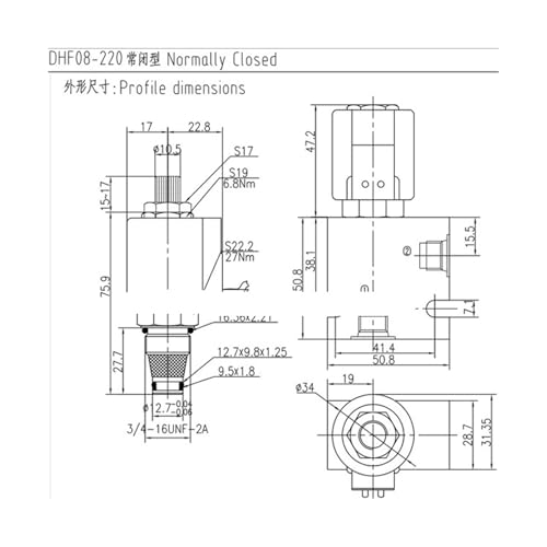 Valve hydraulique LSV08-2NCP-M électromagnétique à insert fileté 24V - 5