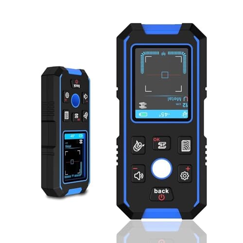 NF-518 - Probador de metal con pantalla LCD HD, cable de CA de madera, rastreador de profundidad, escáner de pared