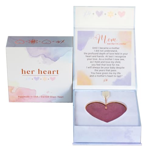 Handmade-in-USA-Stained-Glass-Heart-Loving-Sweet-Saying-for-Mom-from-Daughter-on-Birth-of-Her-First-Child-Thoughtful-Gift-for-First-Time-Grandma-on-Mothers-Day-Birthday-Christmas Handmade in USA Stained Glass Heart Loving Sweet Saying for Mom from Daughter on Birth of Her First Child Thoughtful Gift for First Time Grandma on Mothers Day Birthday Christmas