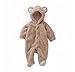 Produktbild mama stadt Baby Strampler Overall Warmer Herbst Winter Footed Onesie Cartoon Kinderwagen Strampelanzug Baby für Jungen Mädchen 3-12 Monate