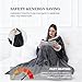 diiiiig Wearable Heated Blanket with Foot Pocket, Electric Snuggle Throw Blankets Robe with Sleeves for Women Men Gift, 8 Heat Levels & 6 Timer Settings, 50