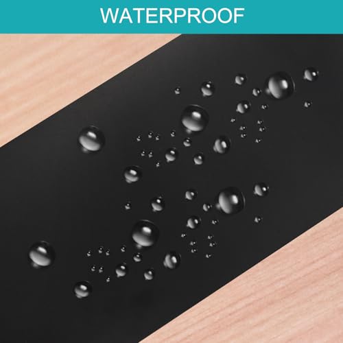 Image of MECCANIXITY Waterproof Patch Seal Tape 2 in x 5 Ft, PVC Leak Proof Repair Sealing Duct Tape for HVAC Roof Crack, Boat, Hoses Pipes, Awning, Black