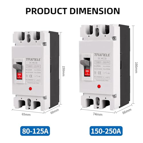 Disjoncteur CC 160A pour protection solaire et batterie