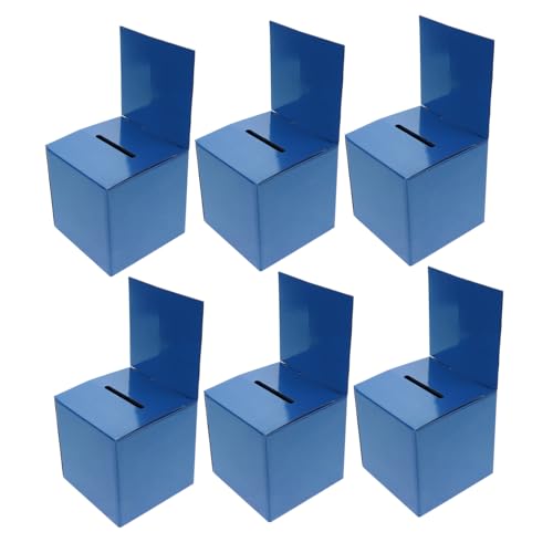 Angoily Elegant Wedding Card Box 6pcs Paper Card Box for Wedding Reception Decorations