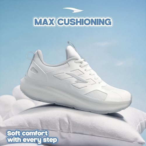 Image of ASIAN Men's Quantum-31 Max Running Shoes with Breathable Knit Upper | Sporty Sneakers with Arch Support, Memory Foam Tech & High-Grip Sole | Boys Lightweight Shoes for Running, Training