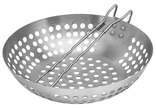 Leopold - Padella Wok per Grill con Manico