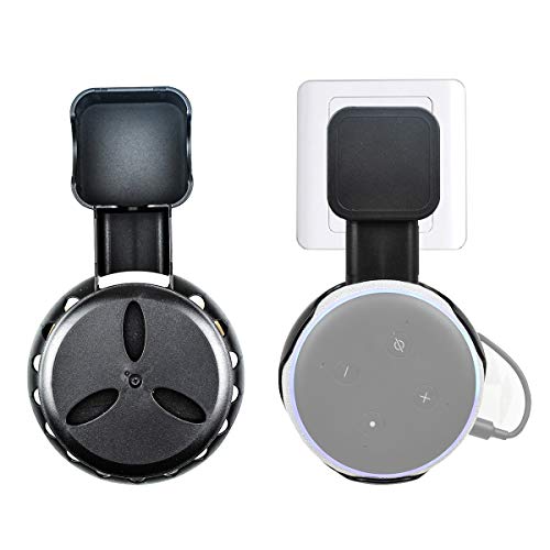 Flycoo - Soporte de Pared para Echo Dot 3 Integrado para Cable Organizador de Escritorio para Home Voice Assistants